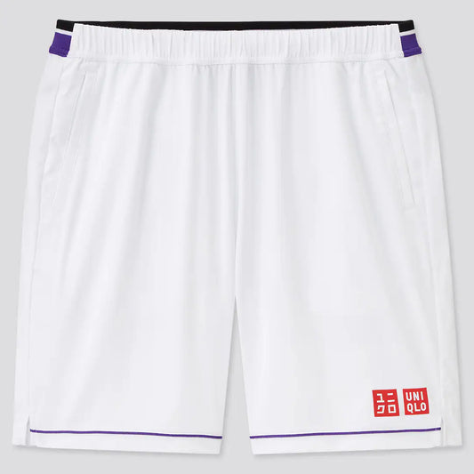 Roger Federer RF Shorts Dry-Ex US Open 2022 Uniqlo Weiss