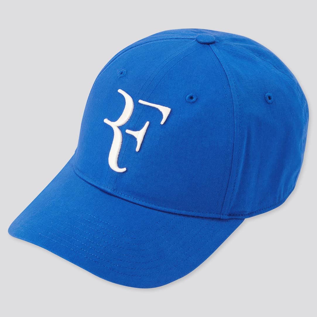 Roger Federer RF Cap Uniqlo Blau