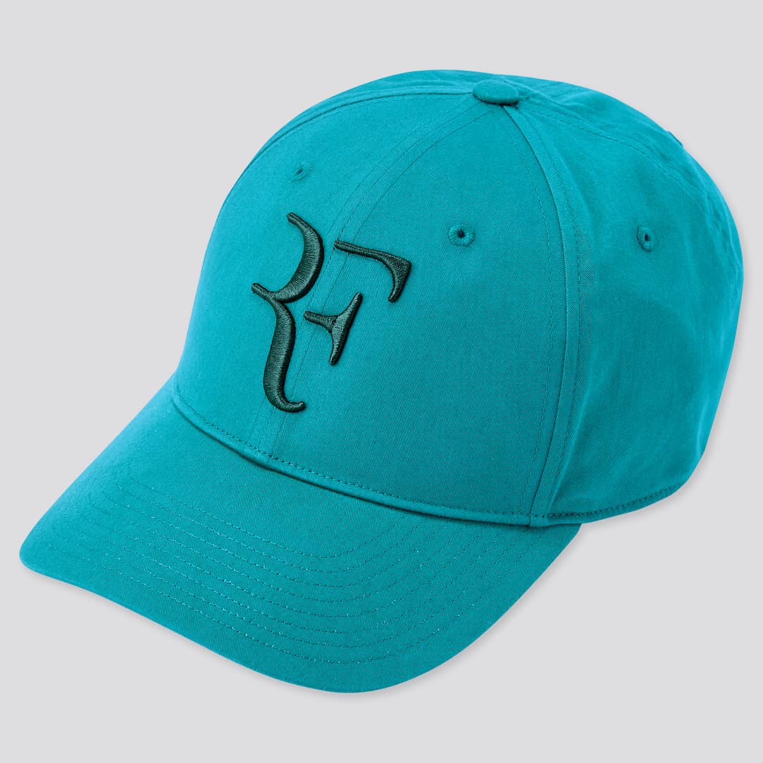Roger Federer RF Cap Uniqlo Turquoise