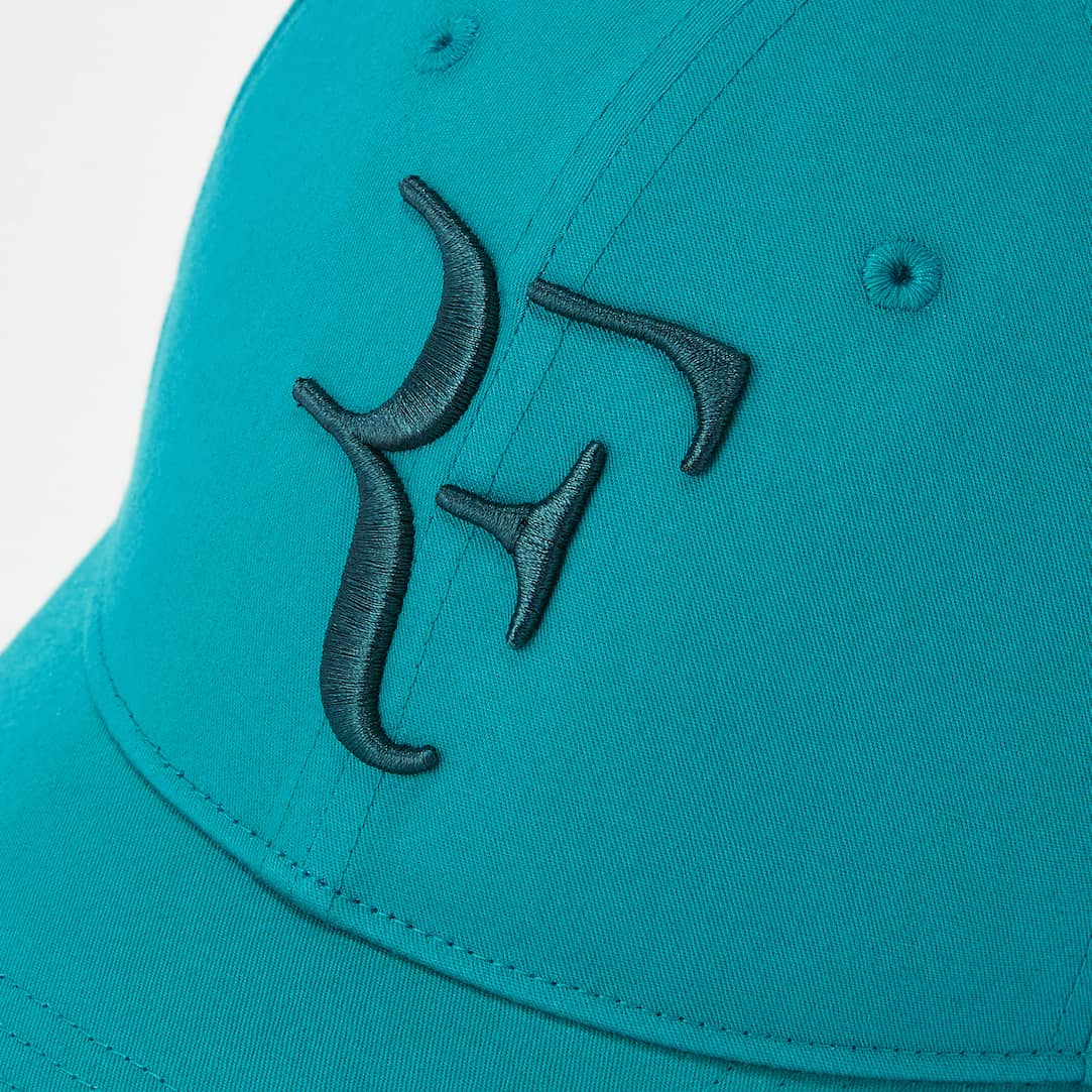 Roger Federer RF Cap Uniqlo Turquoise