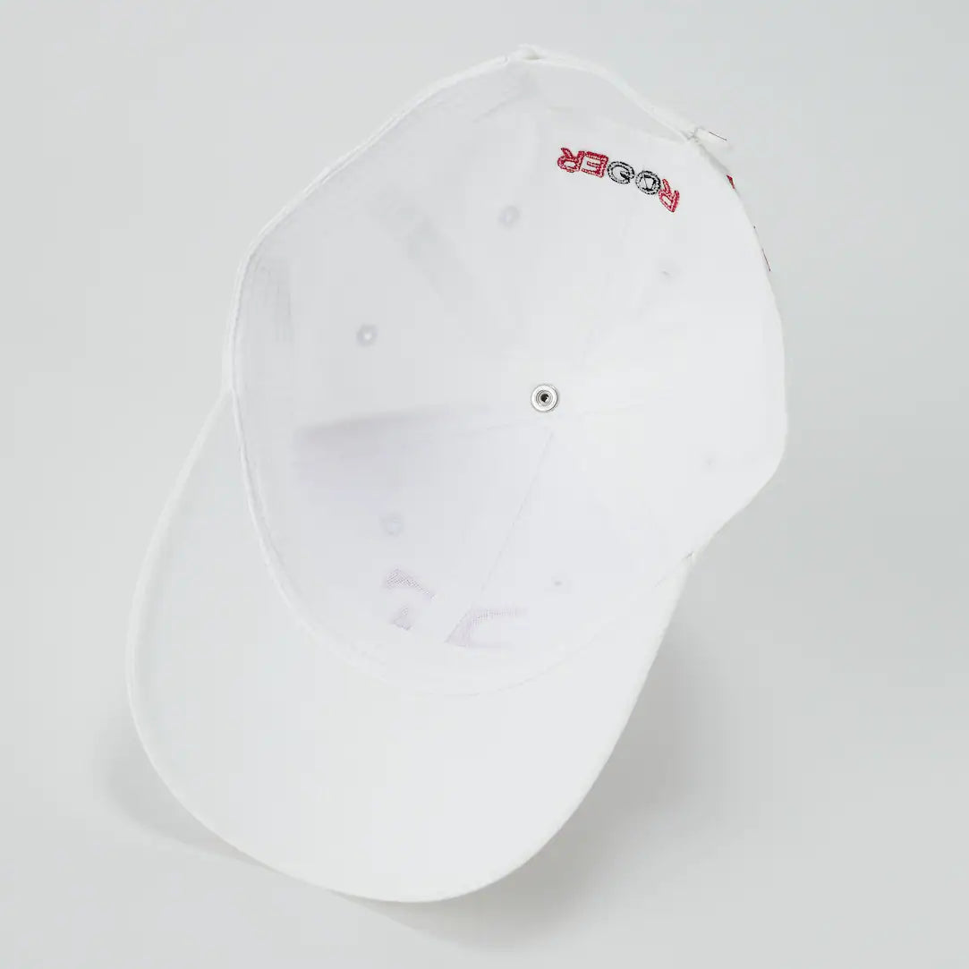 Roger Federer RF Cap Uniqlo Weiss
