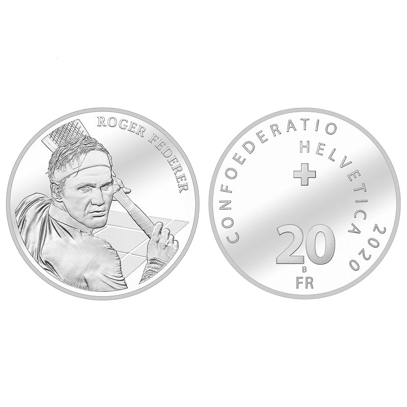 Roger Federer 20-franc silver commemorative coin