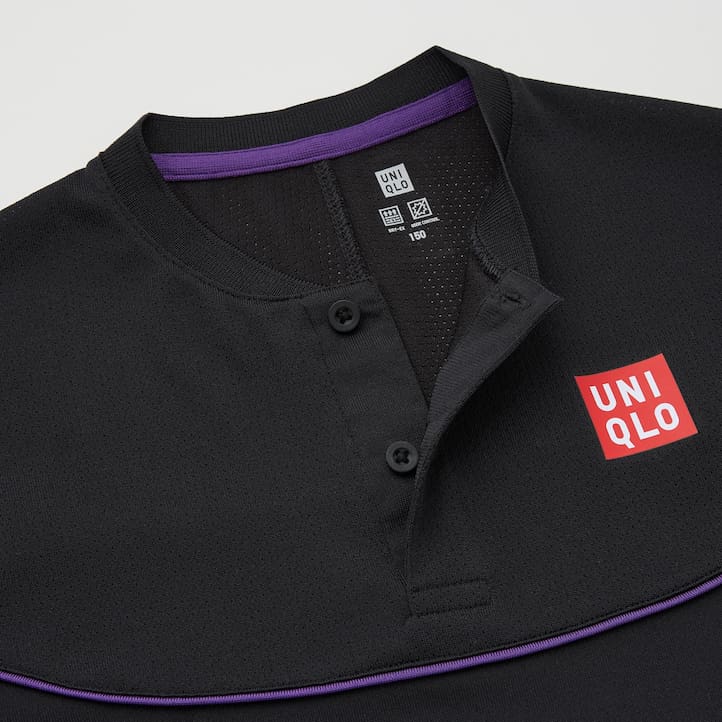 Roger Federer RF Polo Shirt Dry-Ex US Open Uniqlo Kids