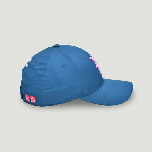 Uniqlo x Roger Federer "RF" Cap - US Open 2026 Collection (Blau/Pink)