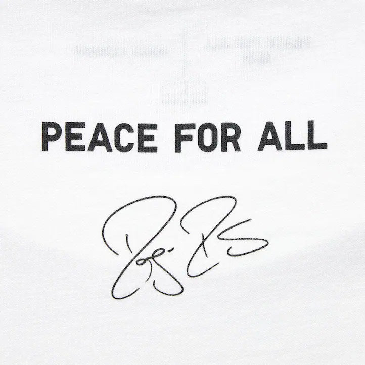 Roger Federer T-Shirt Weiss Peace for All - Special Edition