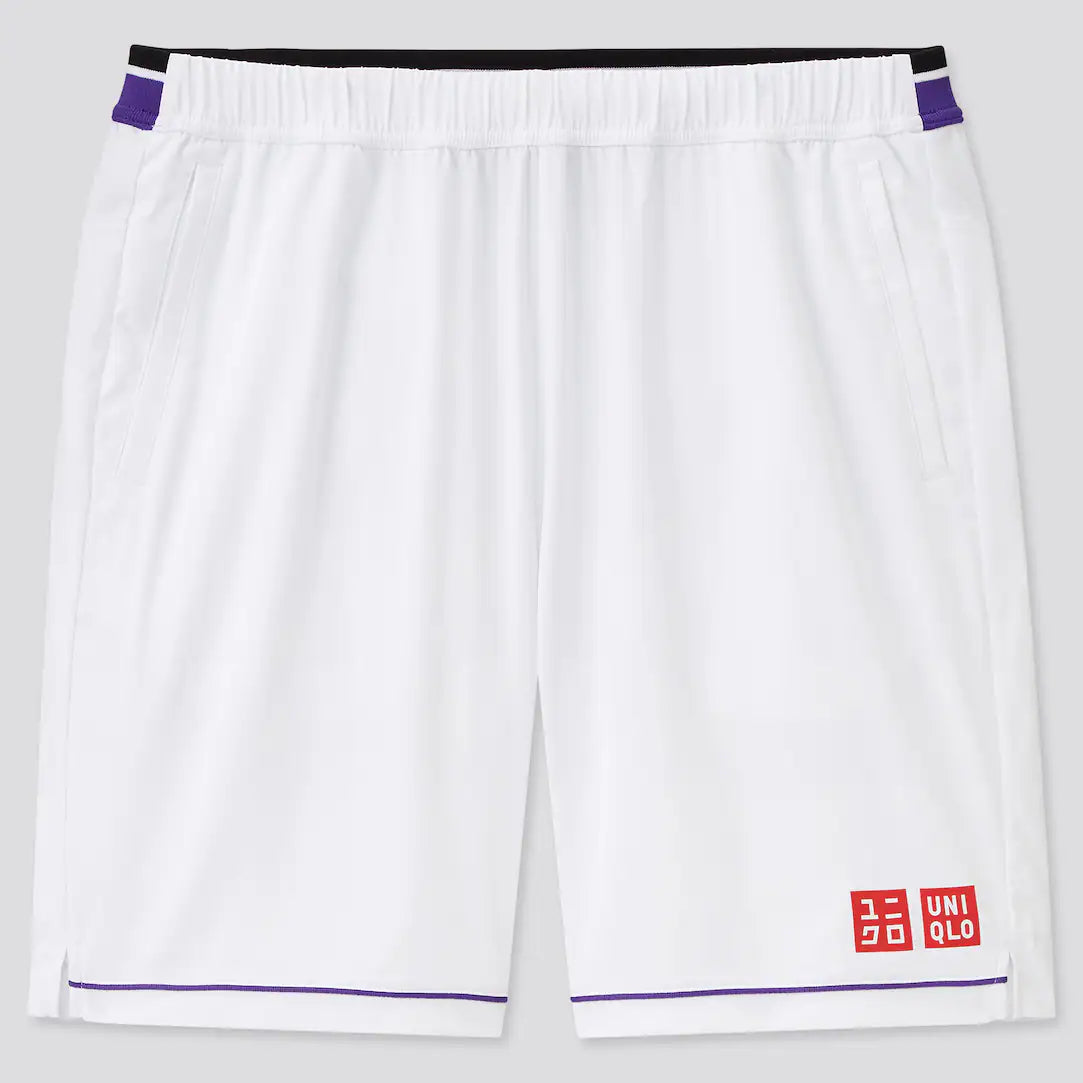 Roger Federer RF Short Dry-Ex US Open 2022 Uniqlo Blanc