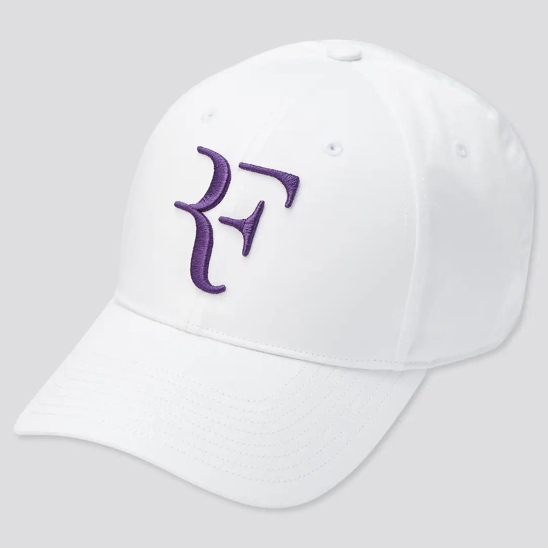 Roger Federer RF Cap Uniqlo Special Edition US Open 2022 Blanc