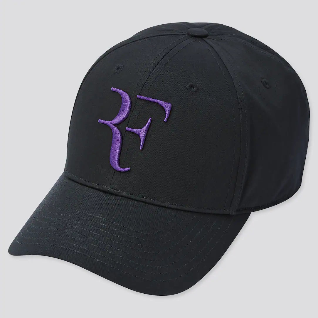 Roger Federer RF Cap Uniqlo Special Edition US Open 2022 Noir