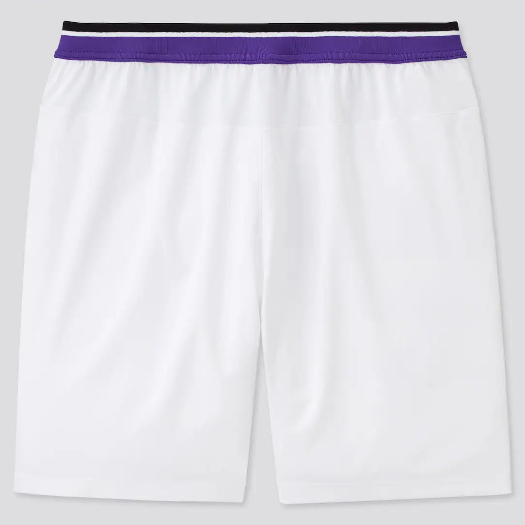 Roger Federer RF Shorts Dry Ex US Open 2022 Uniqlo White tennisvibe