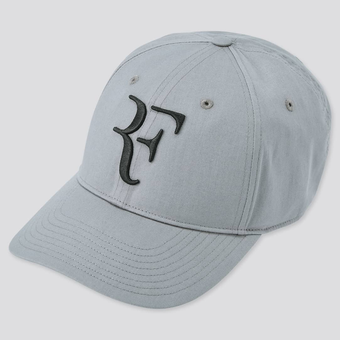 Roger Federer RF Cap Uniqlo Gris