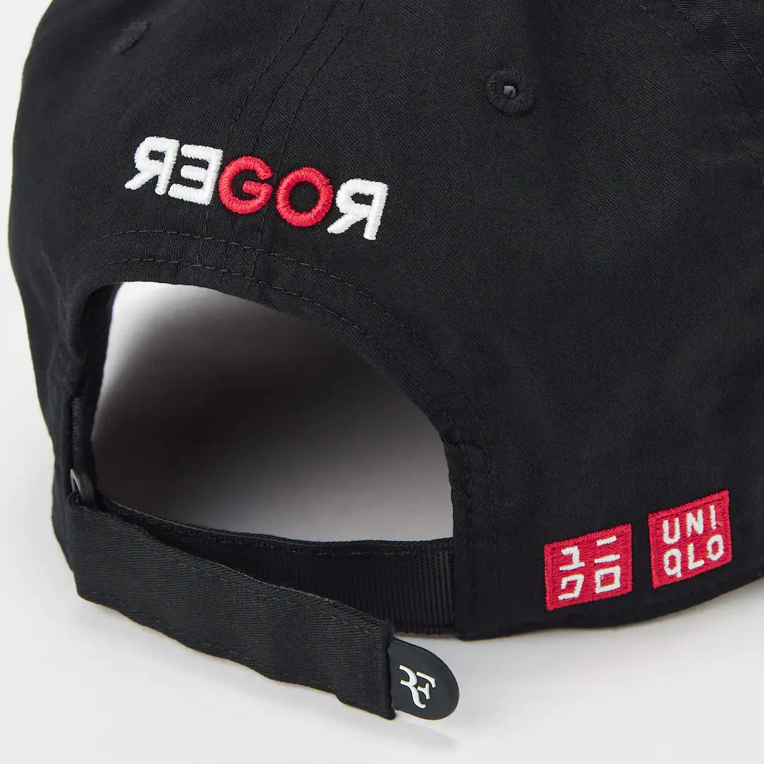 Roger Federer RF Cap Uniqlo Black