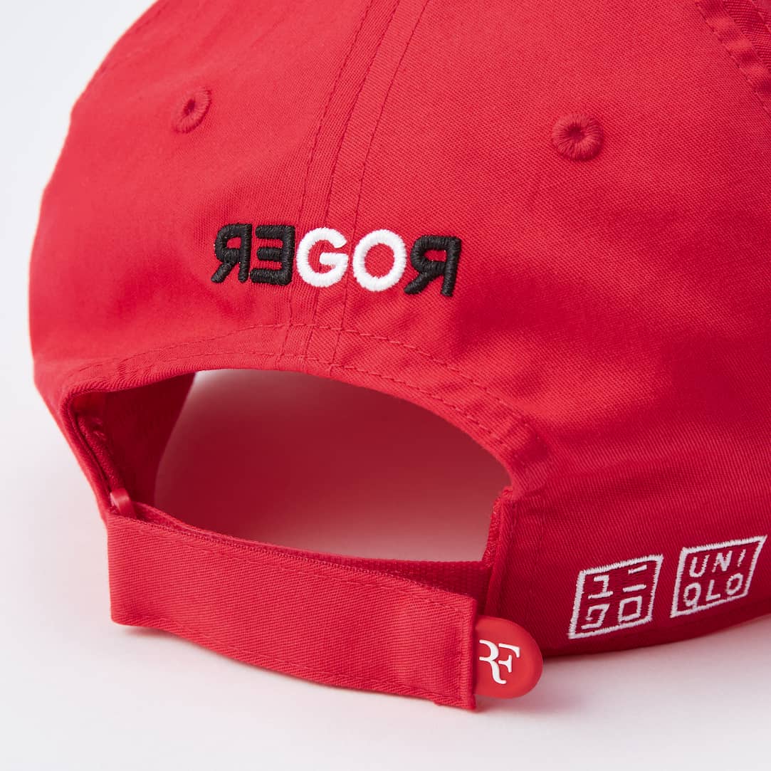 Red best sale federer hat